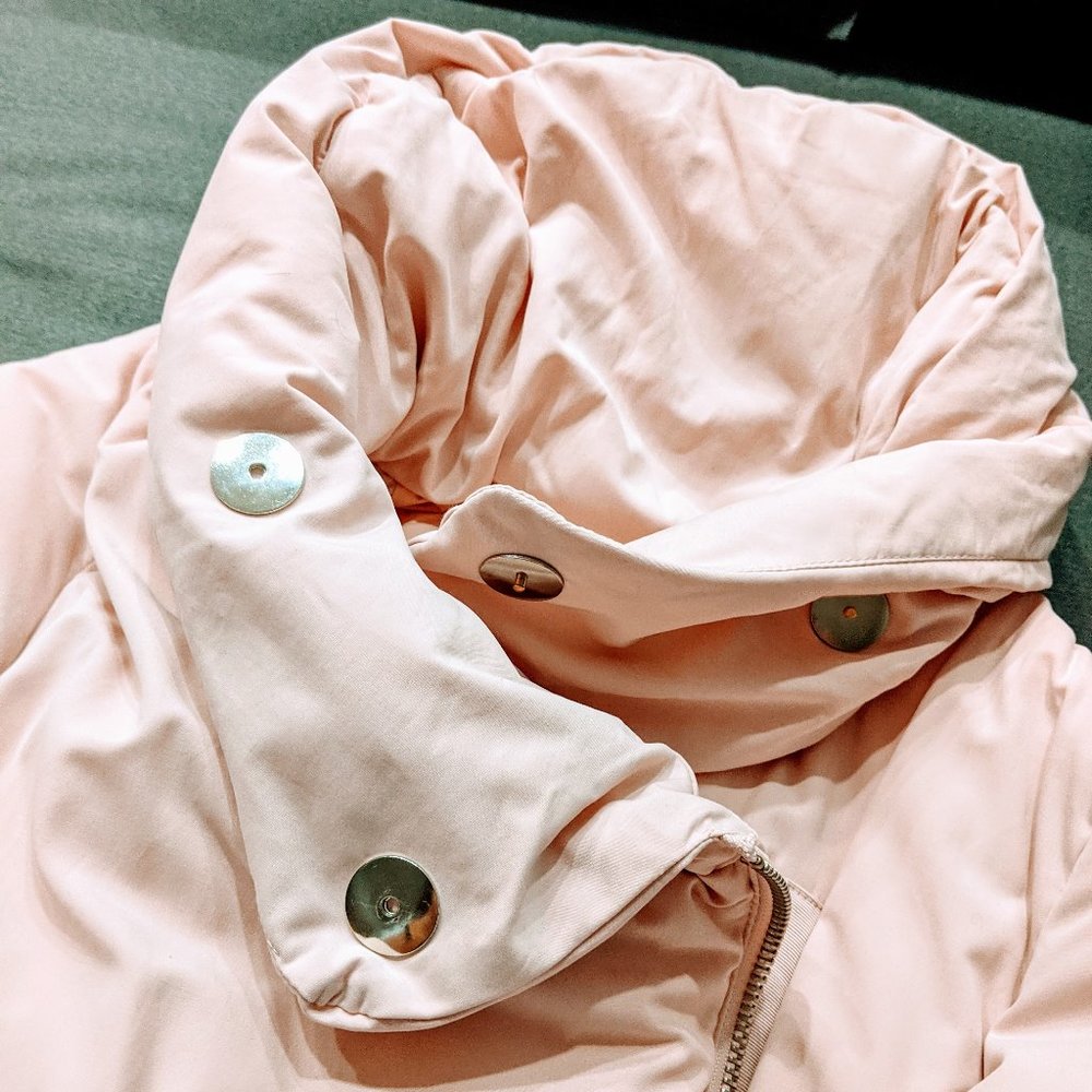 Zara Basics Outerwear - Woman's Pink Bomber Jacket